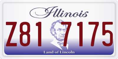 IL license plate Z817175