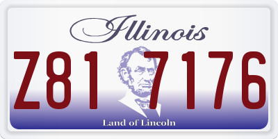 IL license plate Z817176