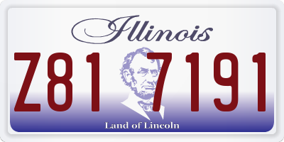 IL license plate Z817191