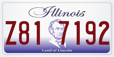 IL license plate Z817192