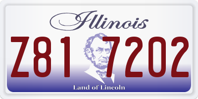 IL license plate Z817202