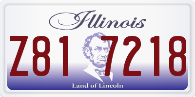 IL license plate Z817218