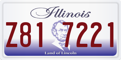 IL license plate Z817221