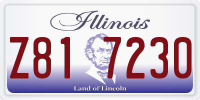 IL license plate Z817230