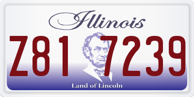 IL license plate Z817239