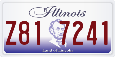 IL license plate Z817241