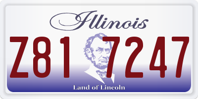 IL license plate Z817247