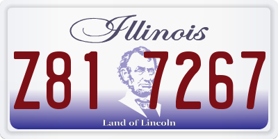 IL license plate Z817267