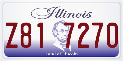 IL license plate Z817270