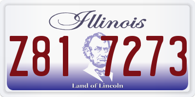 IL license plate Z817273