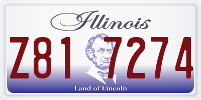 IL license plate Z817274