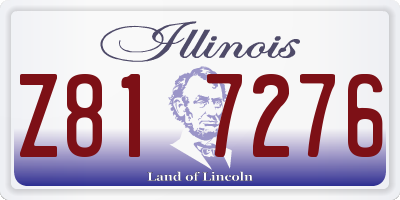 IL license plate Z817276