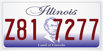 IL license plate Z817277