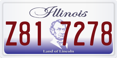 IL license plate Z817278