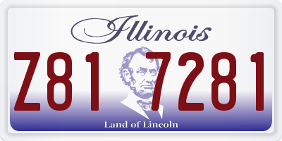 IL license plate Z817281