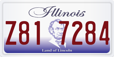 IL license plate Z817284
