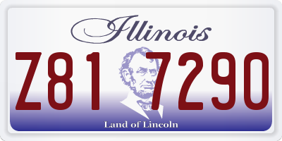 IL license plate Z817290