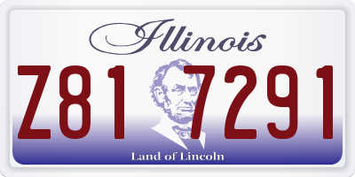 IL license plate Z817291