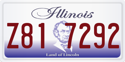IL license plate Z817292