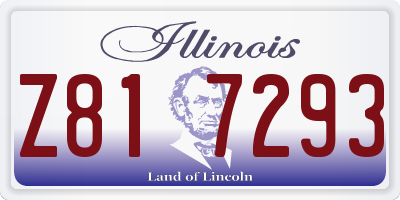 IL license plate Z817293