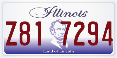 IL license plate Z817294