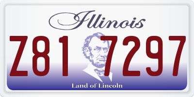 IL license plate Z817297