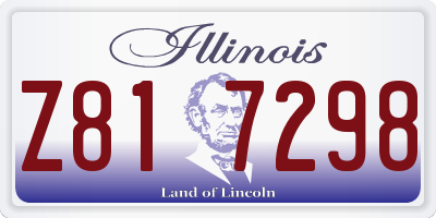 IL license plate Z817298