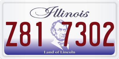 IL license plate Z817302