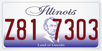 IL license plate Z817303