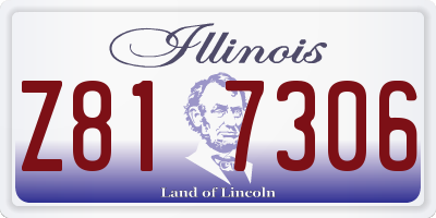 IL license plate Z817306