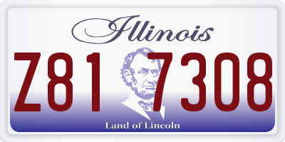 IL license plate Z817308