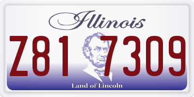 IL license plate Z817309