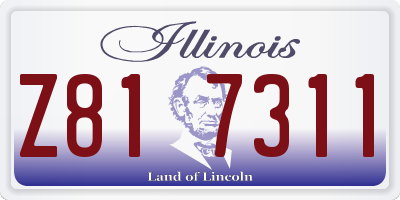 IL license plate Z817311