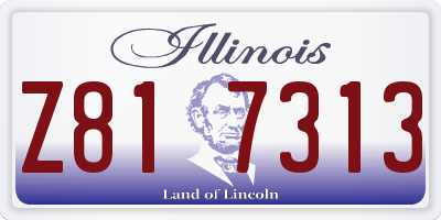 IL license plate Z817313