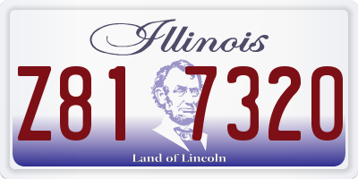 IL license plate Z817320