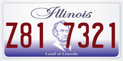 IL license plate Z817321
