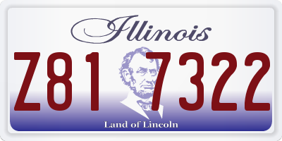 IL license plate Z817322
