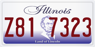 IL license plate Z817323