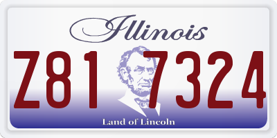 IL license plate Z817324
