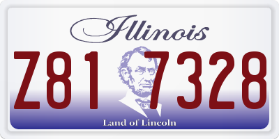 IL license plate Z817328