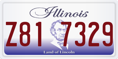 IL license plate Z817329