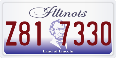 IL license plate Z817330