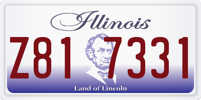 IL license plate Z817331