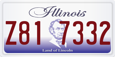 IL license plate Z817332