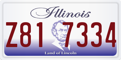 IL license plate Z817334