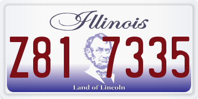 IL license plate Z817335