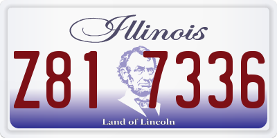IL license plate Z817336