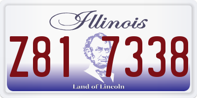 IL license plate Z817338