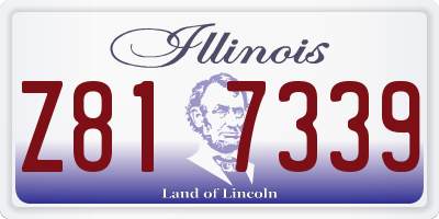 IL license plate Z817339