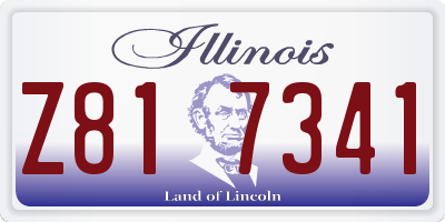IL license plate Z817341